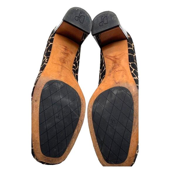 Vintage Women's Donald J Pliner Giraffe Print Calf Hair Block Heel Pump Size 8 - Picture 6 of 7